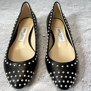 Jimmy Choo Pearl Studded Flats (6)